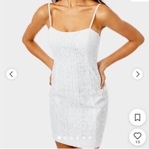 NWT Lilly Pulitzer White Eyelet Shelli Dress - Size 8
